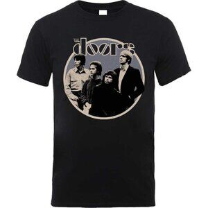 The Doors Retro Circle Rock Band Music Fan Gift Graphic Concert T-Shirt 159